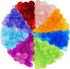 Hebayy 500 Transparent Bingo Counting Chip Plastic Markers, 3/4 Inch Diameter in 8 Colors