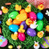 12 JOYIN Pcs Filled Easter Eggs with Rubber Duck, Eggs Hunt, Basket Stuffers Filler for Kids Party Favor, Classroom