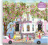 Galison Spring Terrace – 1000 Piece Joy Laforme Puzzle Featuring a Magnolia Filled Neighborhood Day On A Spring Day
