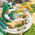 3 4 5 6 7 8 Set, JUKUDAHU Dinosaur Climbing Slide Stair Toy for Toddlers Aged - Racing Track Game Sliding Car Toy