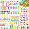 LINAYE 200 Packs Prefilled Easter Eggs with Toys Inside - Pre Filled