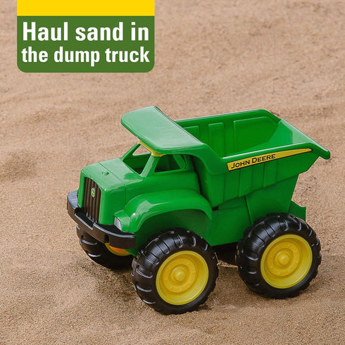 John Deere Vehicle Set - Dump Truck and Tractor Toy with Loader, Kids Outdoor Construction Toys, 6 Inches, 2 Count