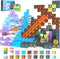 100PCS Large Magnetic Blocks-Build Mine Magnet World Ice Mine Sword Toddlers Toys