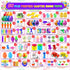 Ulosharky 80 Pack Prefilled Easter Eggs with Toys Inside, Plastic Eggs Fillers for Toys Bulk, Easter Basket