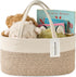 Diaper Caddy Organizer, Empty Gift Basket for Newborn Essentials, Baby Storage Basket, Stylish Gift Bag for Baby