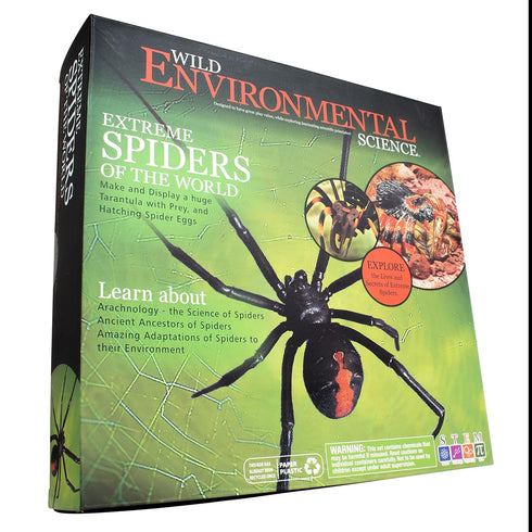 WILD ENVIRONMENTAL SCIENCE Extreme Spiders of the World - Create and Customize Models for Ages 6+