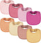 Tiny Twinkle Baby Feeding Bibs 8 Pack - Waterproof and Absorbent Infant Drool and Feeding Bibs