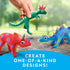 NATIONAL GEOGRAPHIC Clay Dinosaur Arts & Crafts Kit - 5 Clay Colors, 5 Dino Skeletons, Sculpting Tool