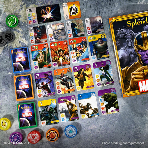 Marvel Splendor Board Game, Strategy Game for Kids and Adults, Fun Family Game Night, Ages 10+, 2-4 Players