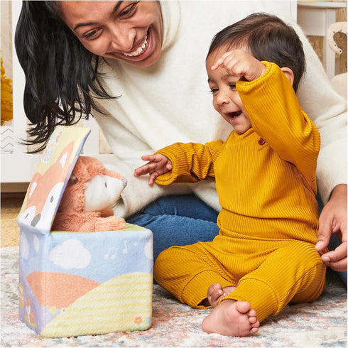 Baby GUND Fox in a Box, Animated Plush Activity Toy for Babies and Infants, Multicolor, Ages 0 and Up