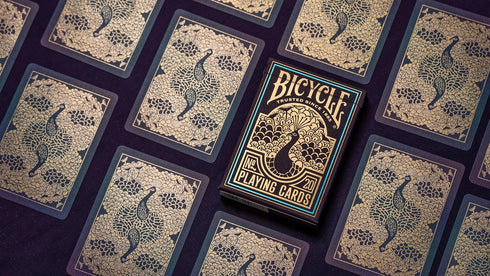 Bicycle Peacock Playing Cards - Purple Cold Foil Premium Deck for Card Games and Magic Tricks