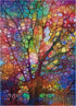 Tree of Life 1000 Piece Jigsaw Puzzle for Adults - Colorful Stained Glass Design