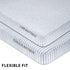 Ely’s & Co. Waterproof Crib Toddler Bed Sheet 2-Pack Set for Baby Boy - 100% Cotton, Misty Blue Stripes