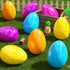 12 6 Inch PCS Jumbo Easter Eggs Colorful Giant Plastic Easter Eggs Fillable Large Suprise Egg for Easter Themed Hunt