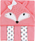Hudson Baby Unisex Baby Hooded Towel and Five Washcloths, Girl Fox, One