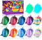 Impossmaker 12pcs 3D Printed Dragon Eggs, Cool Articulated Crystal Dragon Toys for