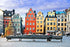Old Town of Stockholm Jigsaw Puzzles 1000 Pieces for Adults, Popular Touristic Attraction Sweden Wooden Puzzle