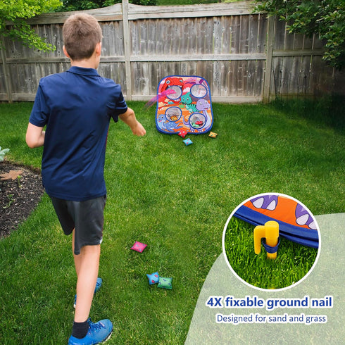 3 4 5 6 Animal Bean Bag Toss Game Toy Outdoor Toss Game, Family Party Party Supplies for Kids, Gift for Boys Birthday