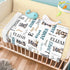 Novusopt Monogrammed Raccoon Baby Blanket with Name Personalized for Girls - Flower Receiving Blanket for Newborns