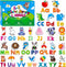 78 Magnetic Alphabet Set, 26 Uppercase, 26 Lowercase Letters & 26 Object Patterns, Educational Spelling Learning Toys