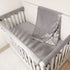 28" 52", Cozy American Baby Company Heavenly Soft Chenille Fitted Crib Sheet x Warm and Neutral Chenille Sheet, Steel