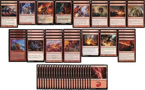 Mono Red Land Destruction Deck - Custom Built - Modern Legal - Magic The Gathering - MTG - 60 Card
