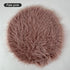 Newborn Photo Props Faux Fur Round Blanket, 23.6 inch Soft Baby Boy Girl Photo Mat, Light Pink