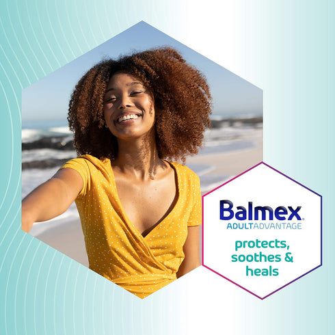 3oz (Pack 3) Balmex AdultAdvantage Bprotected Skin Relief Healing Cream, with Zinc Oxide Barrier Cream Protection +