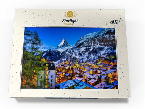MyPuzzle Zermatt and The Matterhorn Switzerland - Premium 500 Piece Jigsaw Puzzle for Adults