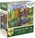 Springbok Majestic 1000 Piece Wooden Jigsaw Puzzle, Fishing by The Mill