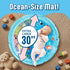 Tummy 30" Tummy 3 36 SplashEZ Lights Up Time Water Mat for Babies, X-Large Baby Water Mat Time for Sensory Play