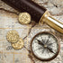Large Metal Pirate Coins – 35 Gold Treasure Coin Set, Metal Replica Spanish Doubloons for Board Games