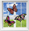 VHALE Suncatchers Craft 3 Sets (9 Cutouts) with Tissue Papers, Stained Glass Effect Paper Sun Catcher Kit