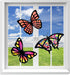 VHALE Suncatchers Craft 3 Sets (9 Cutouts) with Tissue Papers, Stained Glass Effect Paper Sun Catcher Kit