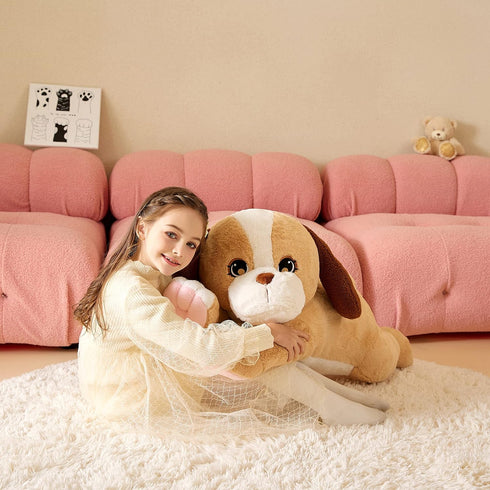 Giant Labrador Dog Stuffed Animal Plush Toy - Large Yellow Labrador Puppy, Jumbo 30" Cute Plushie, Birthday Gift