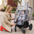 J.L. Childress Stroller Rain Cover - Universal Stroller Poncho - Stroller Accessory - Ventilated Baby Weather Shield