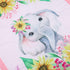 CribMATE Set 3 28'' 52 Pink Floral Elephant Crib Bedding for Girls Pieces Quilt - Fitted Sheet - Skirt x ''