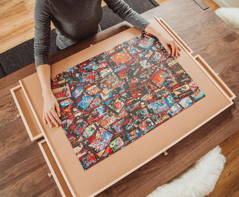 Toynk Super Never Ending Showdowns Retro Video Games 1000-Piece Jigsaw Puzzle for Adults and Kids, Interactive Toys