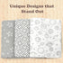 Bublo Baby Muslin Swaddle Blankets - 3-Pack 100% Cotton Receiving Blankets for Boys and Girls - Grey, 47x47 Inches