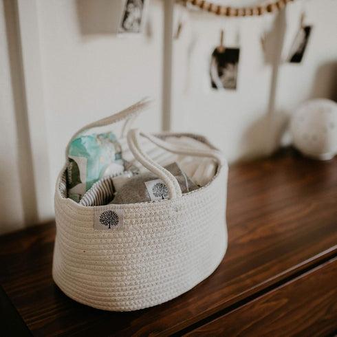 Portable Rope Diaper Caddy for Baby Essentials