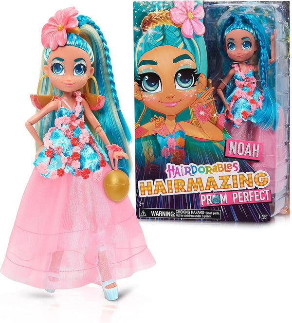 Hairmazing Prom Perfect Fashion Dolls, Noah, Blue and Blonde Hair, Kids Toys for Ages 3 and Up