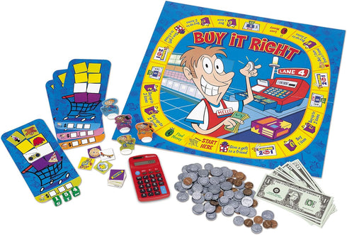 Learning Resources Buy It Right Shopping Game - Play Money for Kids,