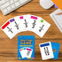 68 1-12, Fraction Flashcards - Funny Math Game Cards for All Fractions Compare and Simplify, Educational Learning Tool