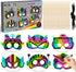 BeYumi Robot DIY Mask Craft - 30Pcs Robots Scratch Mask Gift Set