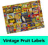 2-Pack of 1000-Piece Jigsaw Puzzles, Retro Comics and Fruit Labels for Adults and Kids Ages 8+, Amazon Exclusive
