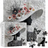 PICKFORU 1000 Impossible Puzzles for Adults Pieces, Floral Muse Puzzle Elegant Lady,Beauty Flower Woman Puzzle Black