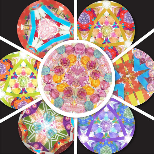 Twins Kaleidoscope Kit for Kids, FunKidz DIY Kaleidoscope Making Craft Kit with Prism Gift Optical Illusion Science