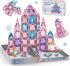 Windidi Magnetic Tiles Princess Toys, Princess Castle Travel Magnetic Blocks with Metal Box
