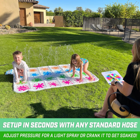 GoFloats Splash Off Game, Water Spray Splash Mat Game for Kids