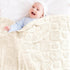 Cozy 3040 Yurhap Fleece Baby Blanket Heart Checkered Blanket, Ultra Soft Baby Blankets for Boys Girls, Fluffy Infant